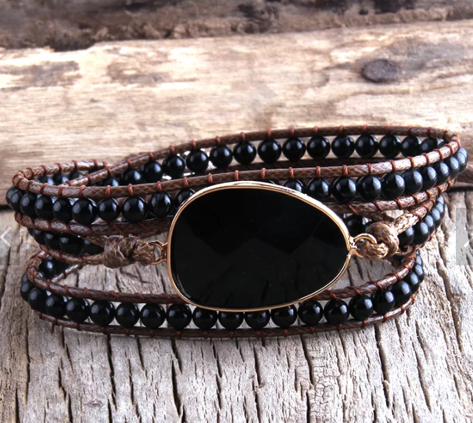 Black Wrap Bracelet