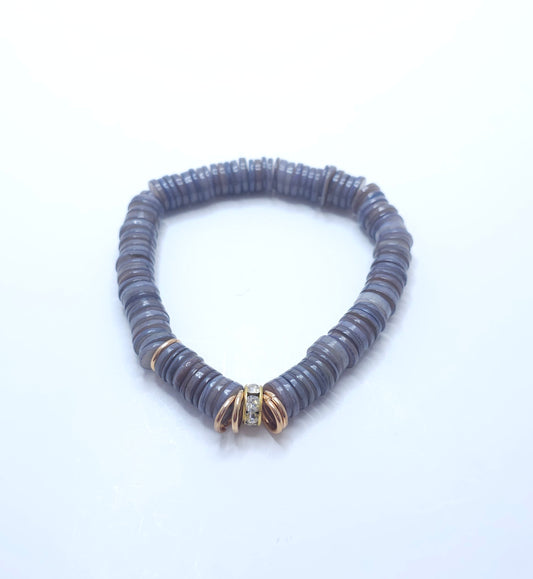 Amethyst Dreams Disc Bracelet