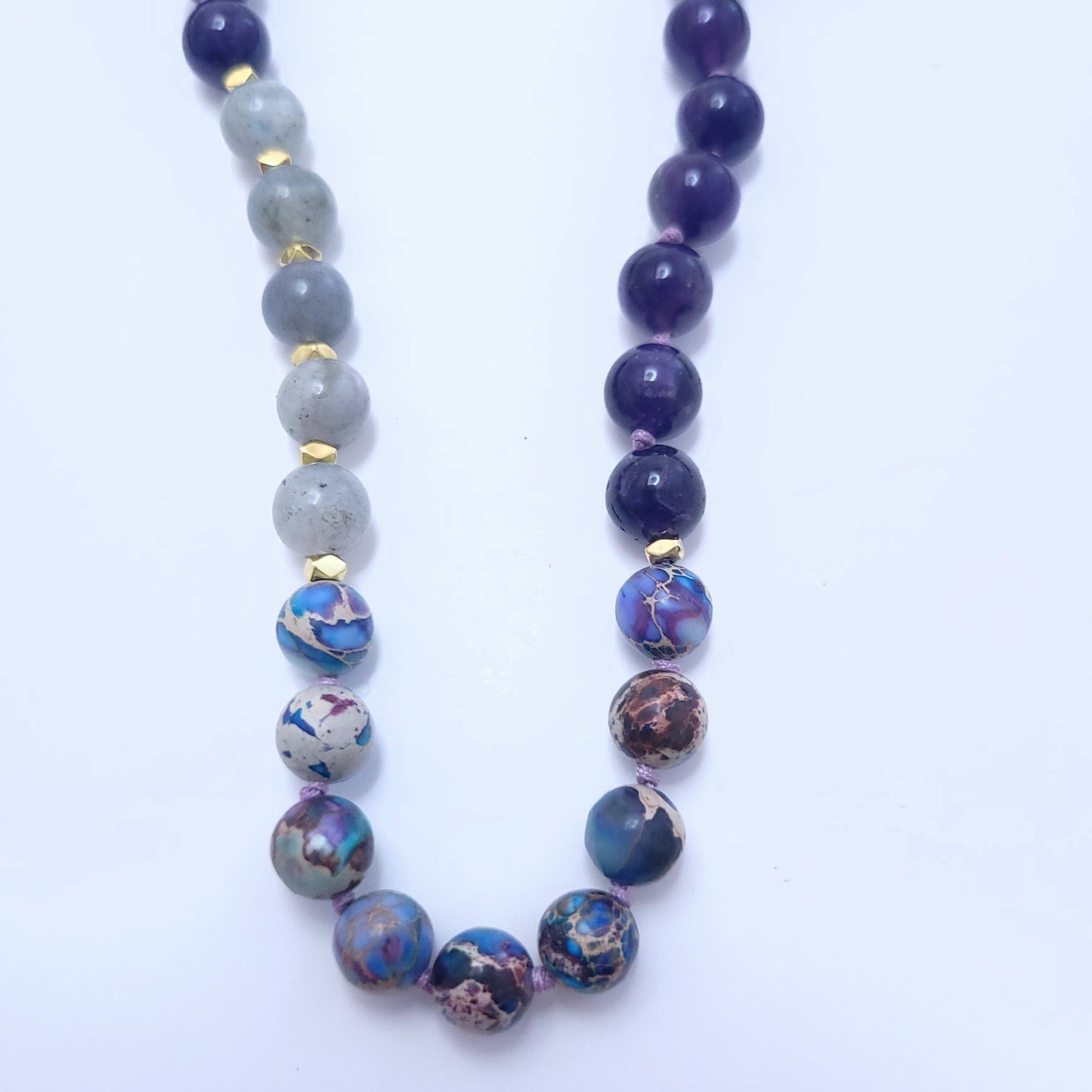 Mala Purple Zen Necklace